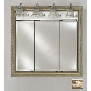   Cabinet with Traditional Lights   Aristocrat Silver