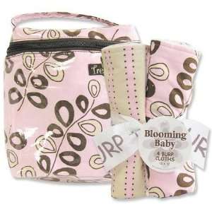  Trend Lab 21112 Willow Pink Bottle Bag And Burp Cloth Set 