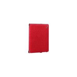  Ipad iPad 2 Momax Custom fit Snake Leather Pouch (Red 