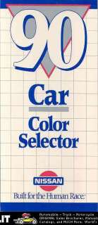 1990 Nissan Paint Colors Brochure 300ZX 240SX Pulsar  