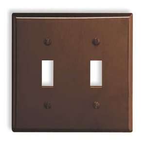  LEVITON 85009 Plate,Wall,2 Gang,Brown