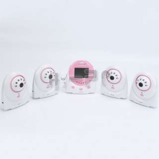 4GHz 4 Channel Wireless 4 Cameras+ 2.4 LCD Monitor Voice control 