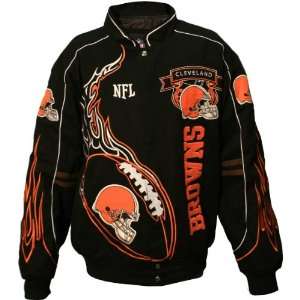  NFL Cleveland Browns Big & Tall On Fire Jacket