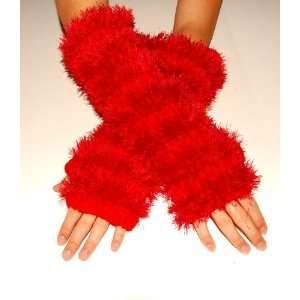  Fingerless Party Gloves Knitted Wool long size Everything 