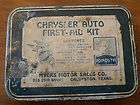 Pre 1932 Chrysler Auto First Aid Kit. Myers Motor Sales Co. Galveston 