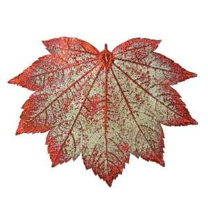  Still Life Full Moon Maple Leaf Holiday Ornament in Copper 
