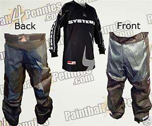 PAINTBALL PRO PANTS AND JERSEY COMBO (GRAY) SYSTEM X  