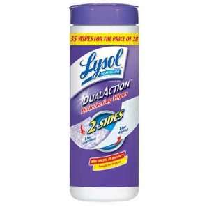 Lysol 81143 Citrus Dual Action Disinfecting Wipes 35 Count Canister 