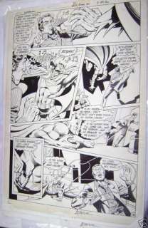 Superman #405 Original Comic Sheet 16.5x11 Signed  