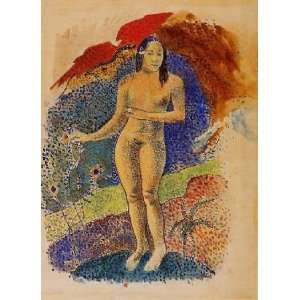   name Beautiful Land, Tahitian Eve, By Gauguin Paul