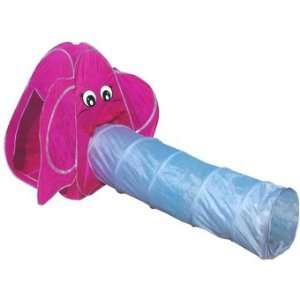 Elephant Animal Tent Play Dome & Kids Tunnel Tube Children Playtent