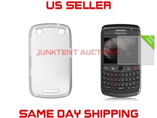   TPU Rubber Case+2 LCD Covers For Blackberry Curve 9350 9360  