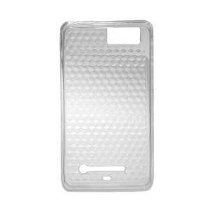 TPU Clear Hexagonal Pattern Silicone Skin Gel Cover Case For Motorola 