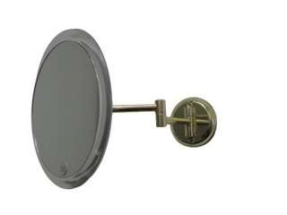New Magnifying Wall Mount 5x Makeup Mirror Brass  