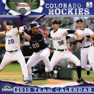 COLORADO ROCKIES 2010 MLB Monthly 12 X 12 WALL CALENDAR  
