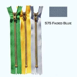  YKK #5 Jeans ~ Brass Zipper 5 ~ 575 Faded Blue (Pack of 3 