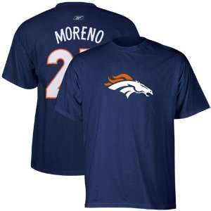  Reebok Denver Broncos #27 Knowshon Moreno Navy Blue 