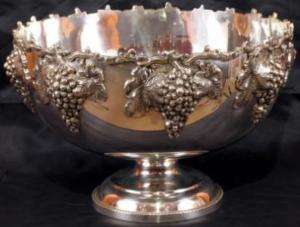 Gorgeous Silver Plated Monteith Punch Bowl  