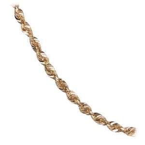  14k Rose Gold Rope Chain Necklace, 16 Jewelry