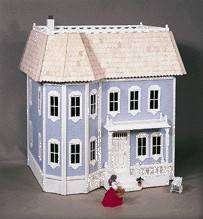 Make this charming and realistically detailed childs dollhouse Front 