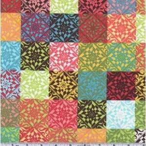  44 Wide Another Iota Checkerboard Cocoa Fabric By The 