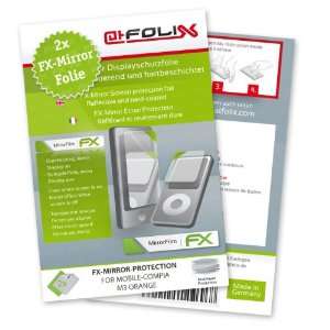 atFoliX FX Mirror Stylish screen protector for Mobile Compia M3 ORANGE 