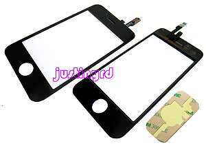 New Black Touch Screen Glass Digitizer Replacement with Adhesive for 