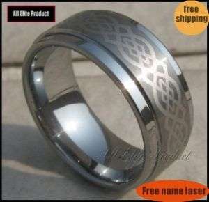 Mens 9MM Celtic Band Tungsten Ring Sz7, 8,9,10,11,12,13  