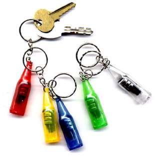 Wholesale Lot 72 Wine Bottle Keychains With LED Light  