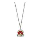 Ed Hardy Triple Heart Love Painted 24 Necklace