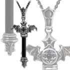 Alchemy Of England   Pendants & Necklaces Ruthven Cross with Bat Wings 