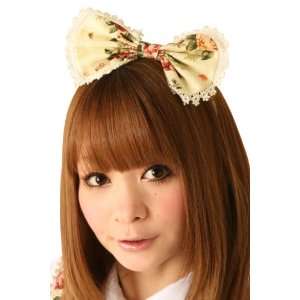 Party By Costume Evolution Cream Doll White Broom Hair Bow Headpiece 