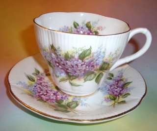 Royal Albert Blossom Time Series Lilac Tea Cup and Saucer Set  
