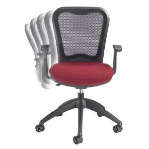  MXO Ergonomic Mid Back Conference Chair in Red Office 