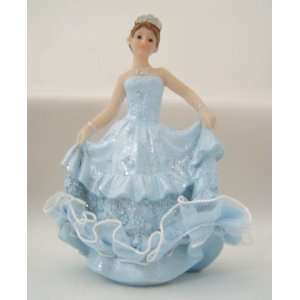  Blue Quinceanera or Sweet 16 4 Figurine