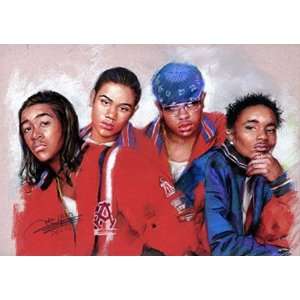  B2K (Group in Red & Blue) Music Poster Print   11 X 17 
