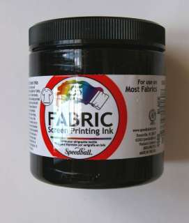 Speedball FABRIC Screen Printing INK 8oz Select Color  