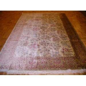    6x9 Hand Knotted Ghom Persian Rug   67x96