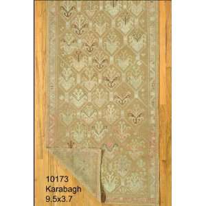   Knotted Karabagh Caucasian Rug   37x95 