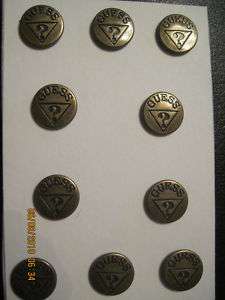 JEAN TACK BUTTONS GUESS DESIGN 22/ ANT GOLD 20 P  
