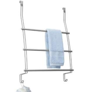   Classico Over The Shower Door Towel Rack 3, Silver 