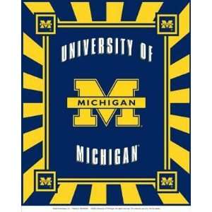  60 Wide Collegiate Fleece Panel Michigan Wolverines 