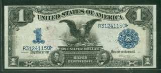 Black Eagle” Silver Cert 1899 INV BACK ERROR Fr#228  