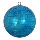 Vickerman Ocean Blue Mirrored Glass Disco Ball Christmas Ornament 6 