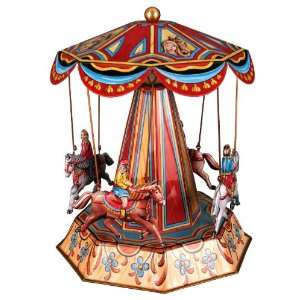  Tin Horse Carousel   Collectable