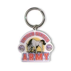 United States Army Horse Mascot   Metal Keychain 
