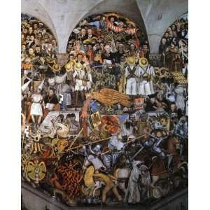   oil paintings   Diego Rivera   24 x 30 inches   The History of Mexico