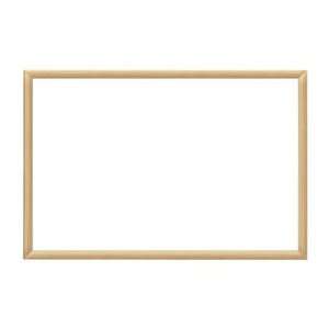   Oak Finish Frame Non Magnetic Dry Erase Board