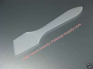 LOT 50 FROSTED ANGLED PLASTIC COSMETIC SPATULAS #5044  