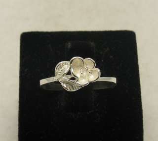 STERLING SILVER RING SOLID 925 FLOWER ROSE SIZE 3.5 10  